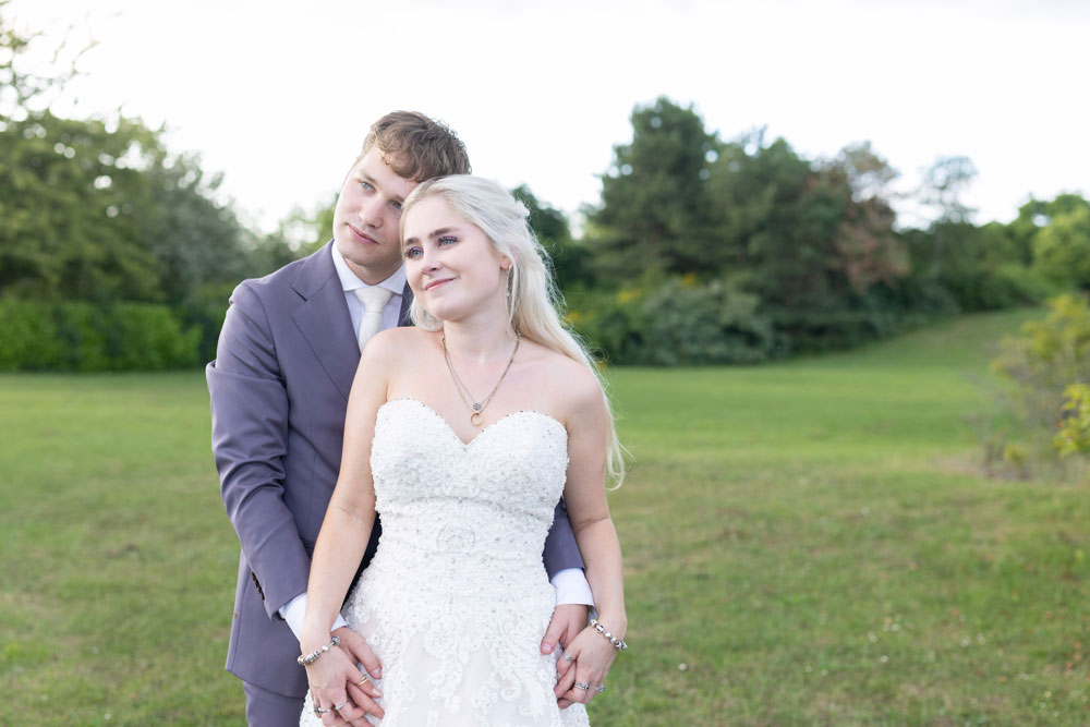 Portrait of Bride and Groom at Campbell Park